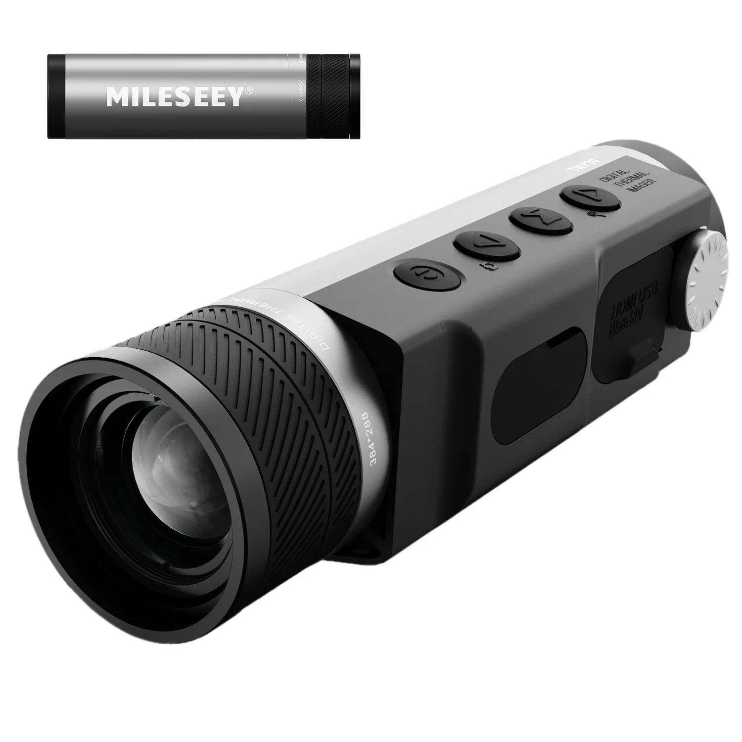 MiLESEEY Thermal Monocular T-Recon Tactical TNV30 25mm(50 Hz) Night Vision For Hunting, OLED Display With 8X Digital Zoom