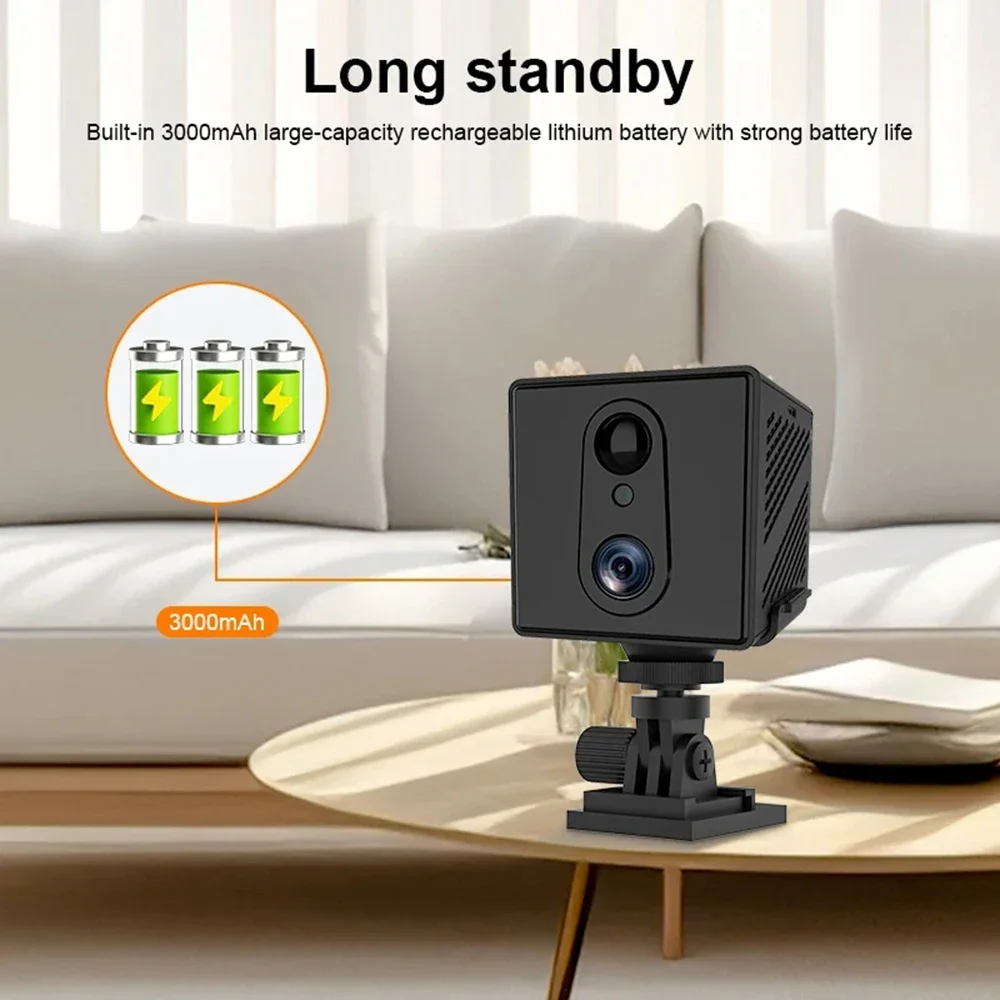 3MP Wifi Security Camera Color Night Vision Home Cam 2 Way Audio Motion Detection Alarm Bady Monitor Indoor Surveillance Camera