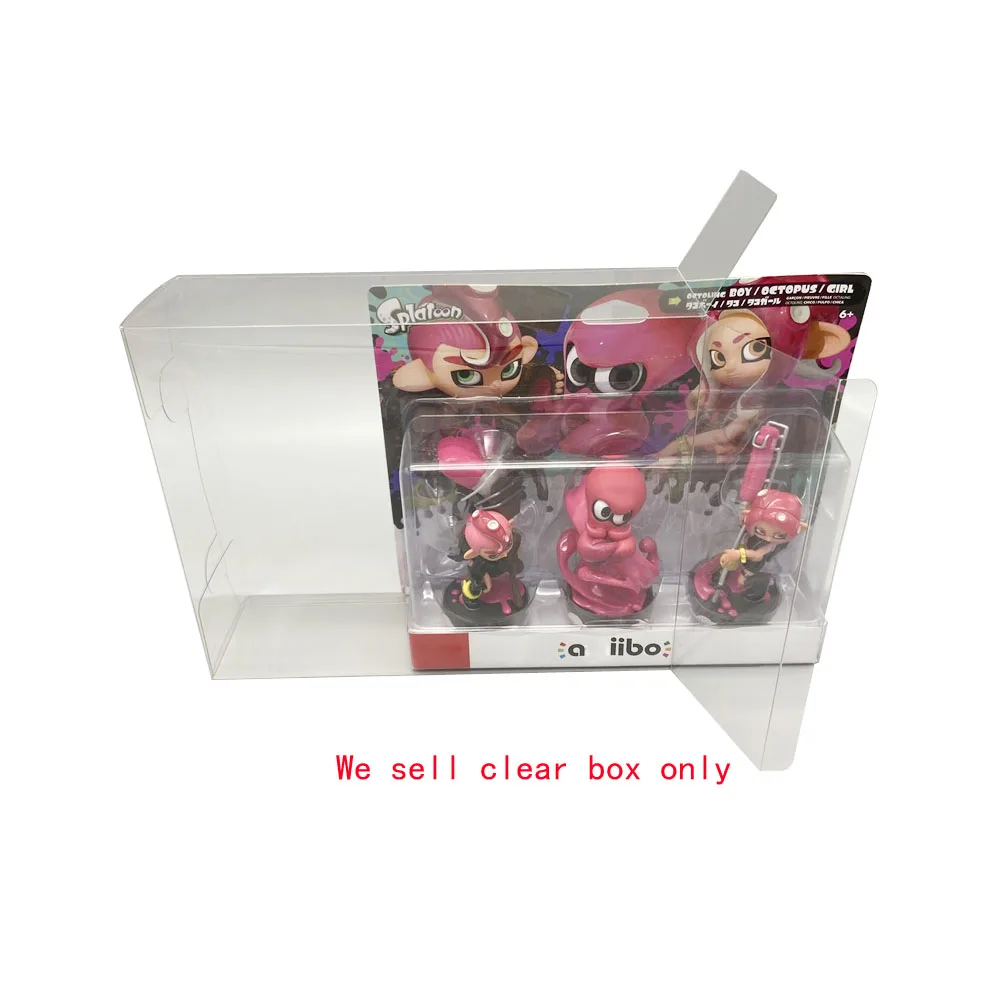 

10PCS Transparent clear PET cover For Switch NS amiibo Splatoon 2 game special edition limited version storage display box case