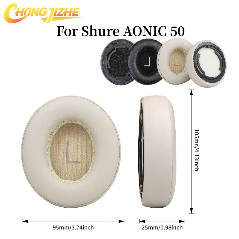 

CHONGJIZHE Replacement Protein pickup buckle Earpads Foam Ear Pads For Shure AONIC 50 Headphones Earmuff Earphone Sleeve Headset
