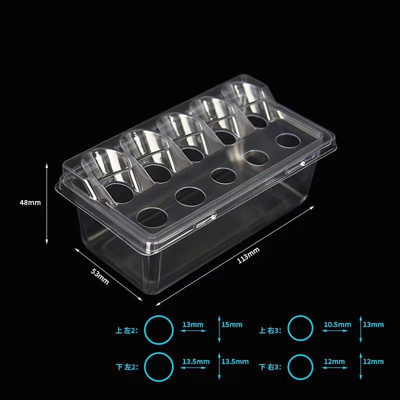 10 قطعة خرطوشة الوشم القابل للتصرف إبرة الكؤوس حامل البلاستيك الشفاف مزج شطف تمييع كوب التنظيف المعقم