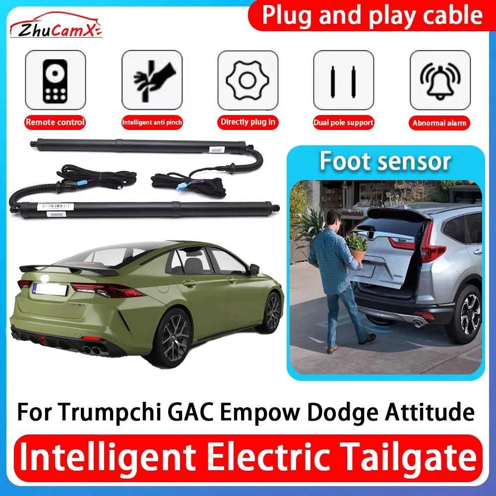 ZhuCamX Car Power Trunk Electric Suction Tailgate Intelligent Tail Gate Lift Strut For Trumpchi GAC Empow Dodge Attitude