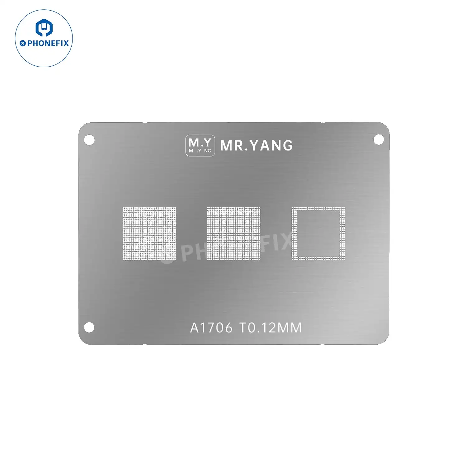 Mr. Yang M1 M2 M3 M4 Reballing Platform Steel Mesh 0.12MM 0.15MM BGA Stencil Kit for MacBook CPU WIFI BGA IC Planting Tin Repair