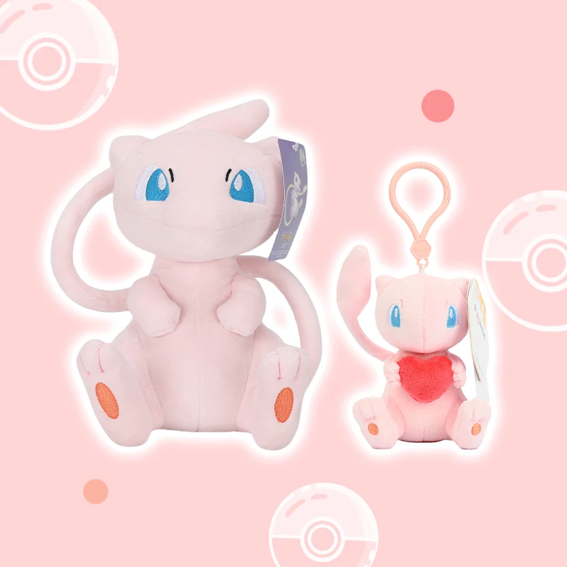 

Pokemon Kawaii Mew Plush Toy Backpack pendant Cartoon & Cute Stuffed Doll Keychain Children's Toy Birthday Present