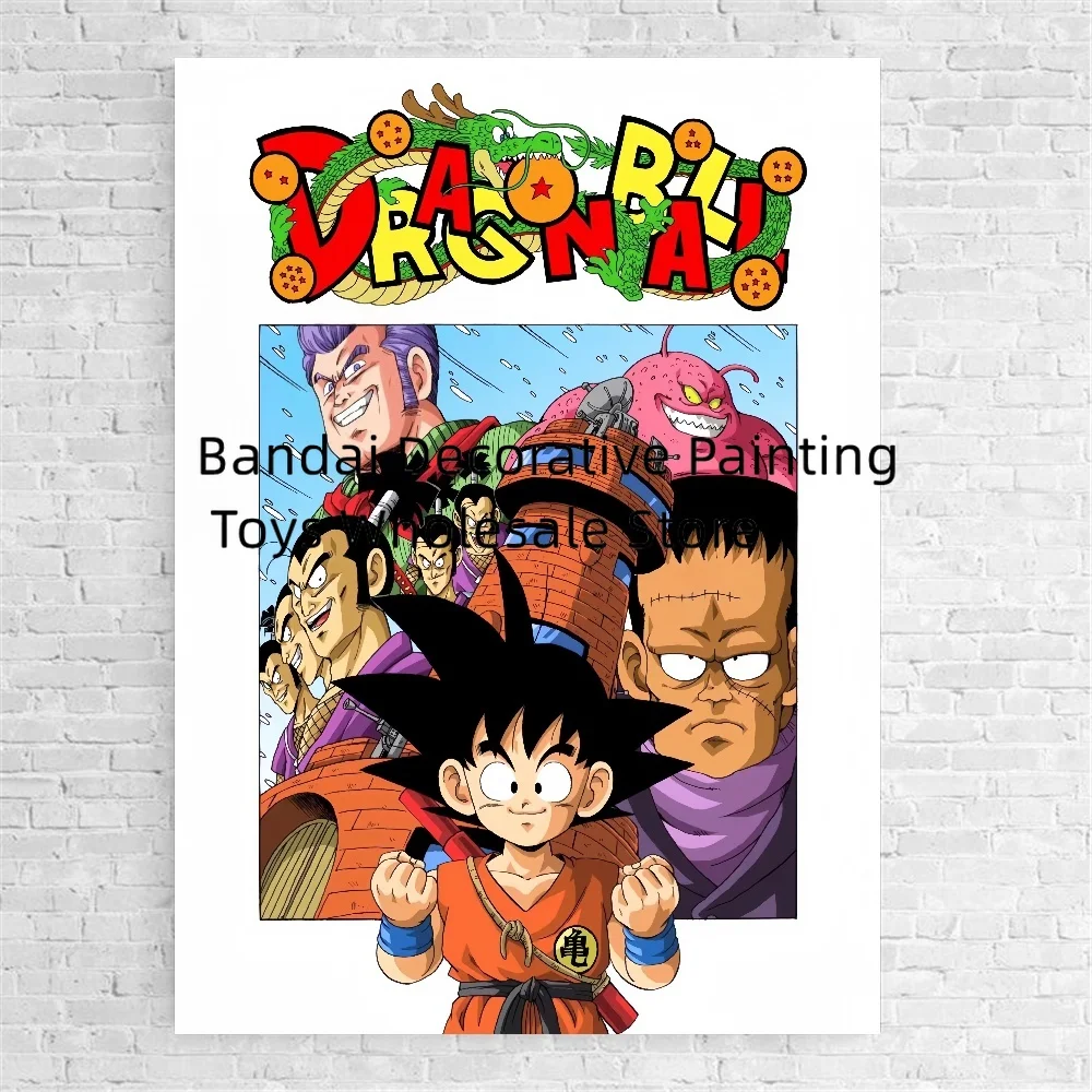 Classic Anime Canvas Painting Dragon Ball Super Saiyan Goku Vegeta Gohan Trunks Poster Prints Pictures Wall Art Home Decor Gift