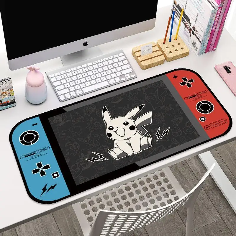 Cartoon Pikachu Pokemon Theme Mouse Pads Anime Large Size Mousepad Gaming Computer Keyboard Mouse Pad Creative Non-slip Desk Mat #3