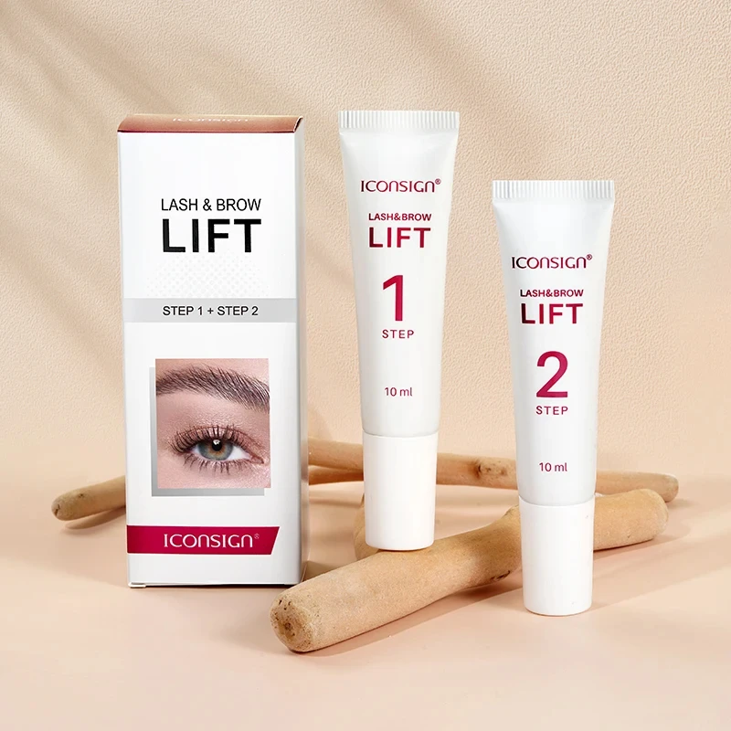 Iconsign Perming Set Voor Wimperwenkbrauwlift Permanent Fixatie Lotion 8-12 Minuten Optillen Wimpers Oogmake-Up Tool