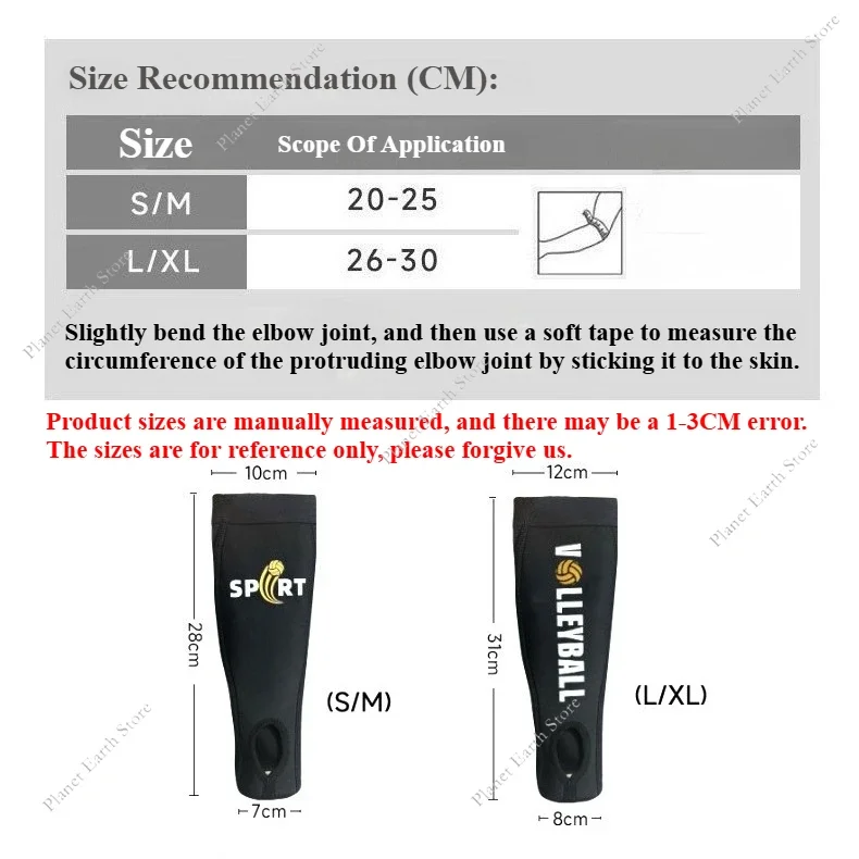 1 Pair Volleyball Padded Passing Forearm Hitting Sleeves Arm Sleeves and Wrist Support Basketball Elastic Arm Protector Sleeves