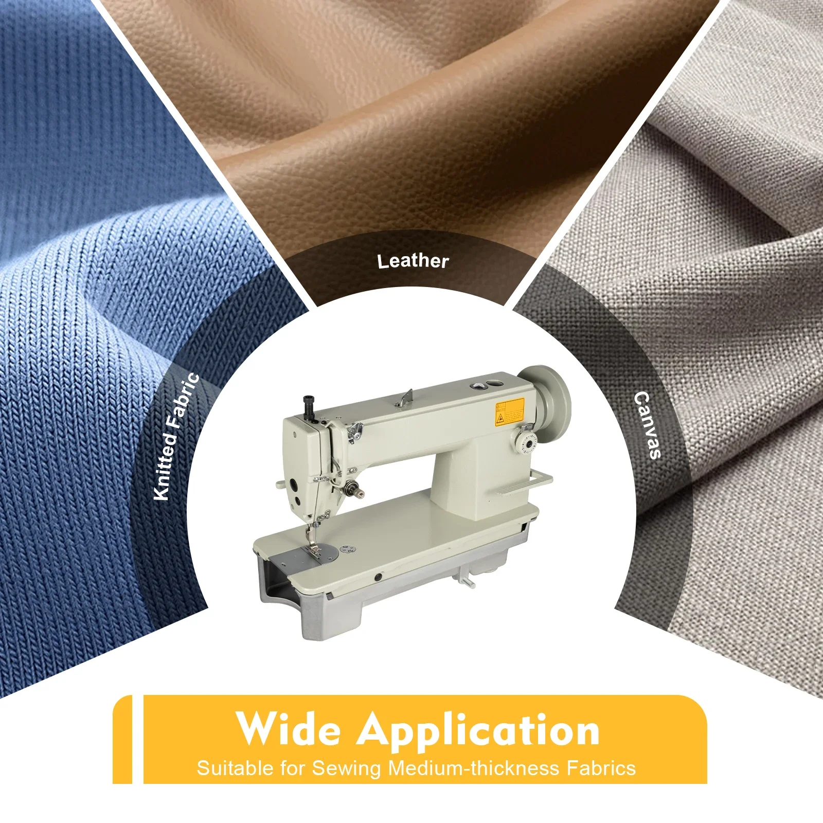 

Industrial Leather Sewing Machine for Thick Material - Heavy Duty Commercial Sewing Machine for Jeans, Tents, Leather Products