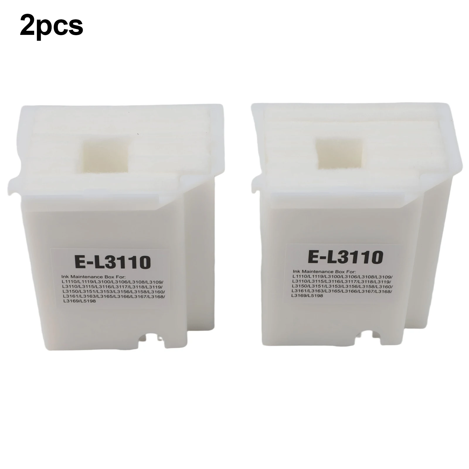 2pcs Maintenance Box With Printer Waste Ink Sponge Replacement For ET-2810 ET-2812 ET-2814 ET-2803 ET-2715 ET-2720