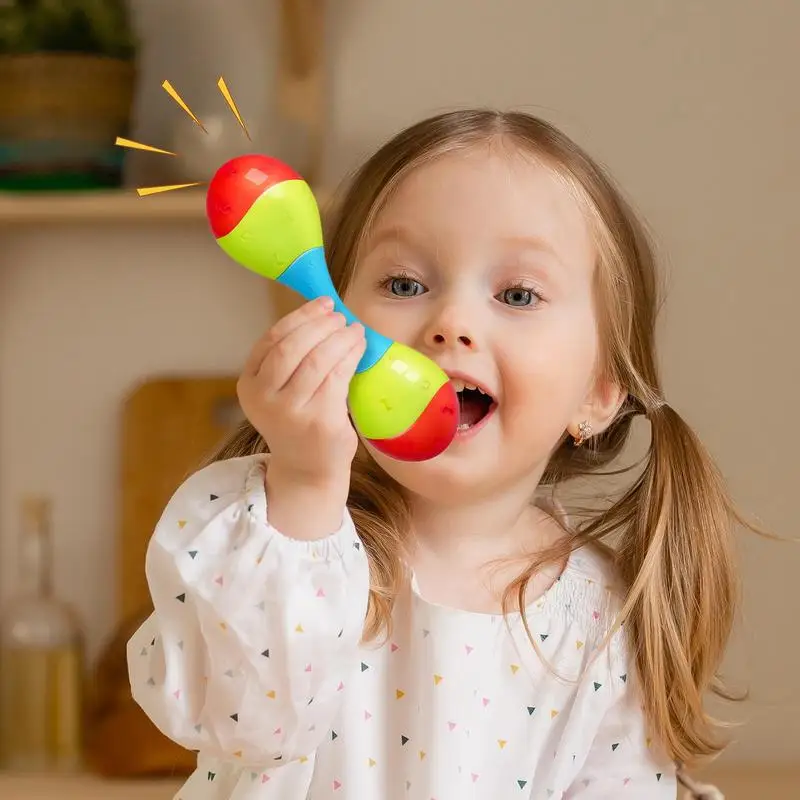 Toy Rattle Maracas Maracas Shaker Musical Instrument Educational Hand Percussion Musical Instrument For Developmental Play Grip