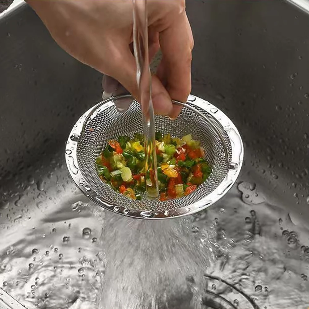 

1Pc Stainless Steel Kitchen Sink Filter Garbage Food Residue/Hair Catcher Keep Your Bathtub for Kitchen Bathroom Accessories