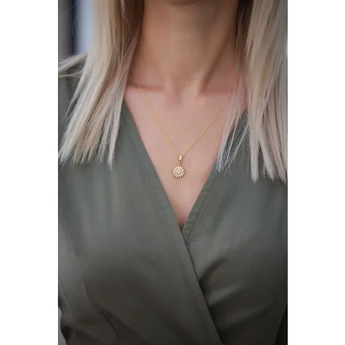 Позолоченное серебряное ожерелье