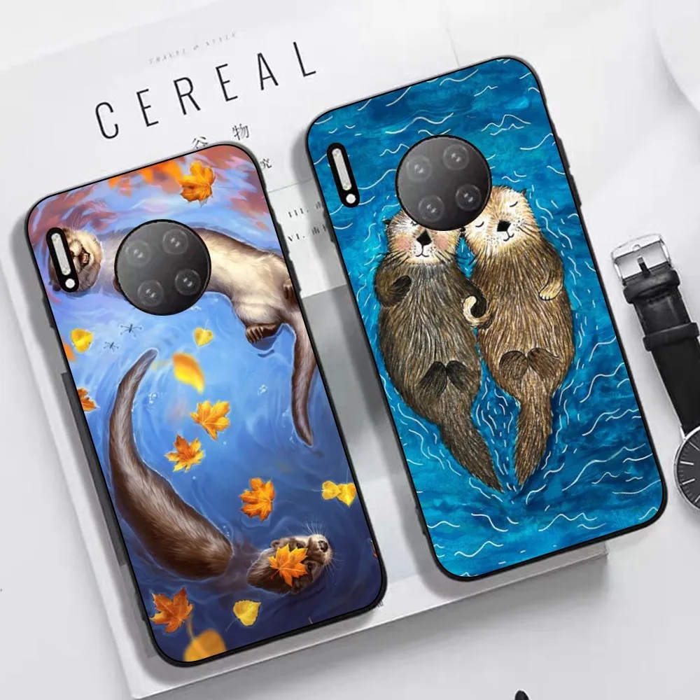 Cute Otter Lutra Phone Case For Huawei Mate 10 20 30 40 50 lite pro Nova 3 3i 5 6 SE 7 pro 7SE