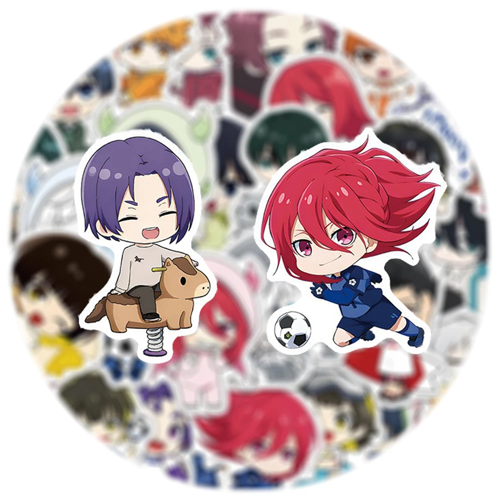

10/30/50pcs Cartoon Cute Blue Lock Anime Stickers Creative Graffiti Decals Kids Toy DIY Fridge Suitcase Phone Car Sticker Pack