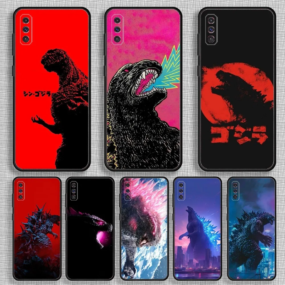 Monster G-GodzillaES Phone Case For Samsung S23,23,22,30,21,10,9,Note20 Ultra,Lite,Ultra,5G,Plus,FE,Black Soft Case