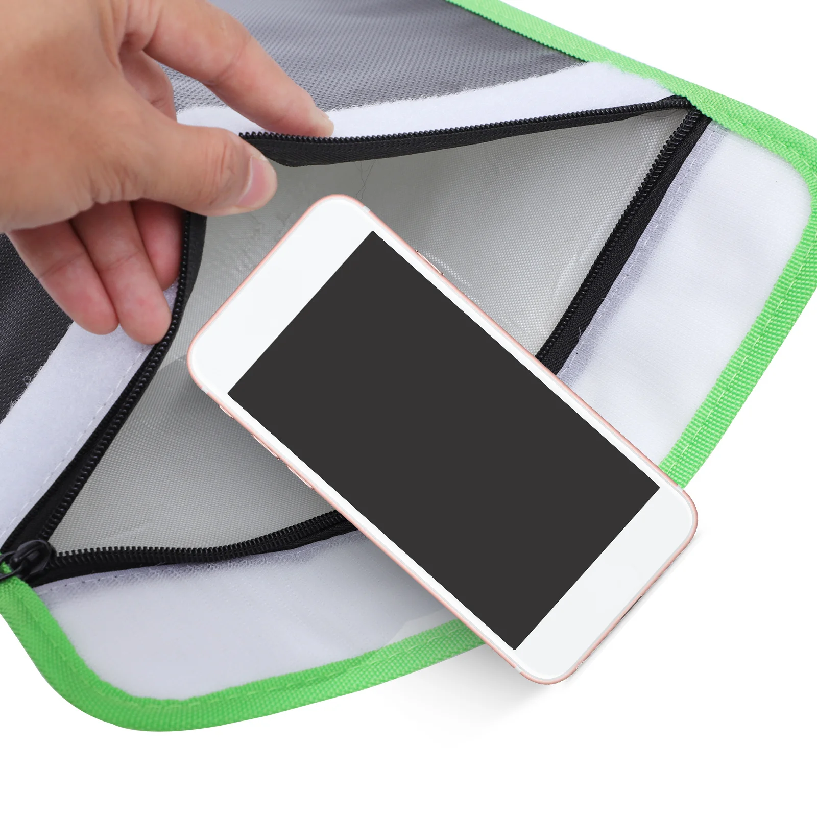 

Fireproof Waterproof Document Bag Large Capacity Portable File Folder Home Office Safe Storage for Papers Cash Photos