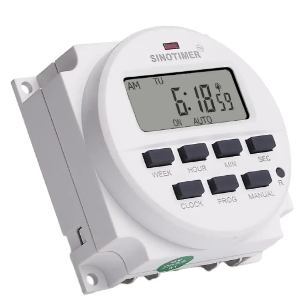 TM618sH 5V 12V 24V 110V 220V 1 Second Interval Digital LCD Timer Switch 7 Days Weekly Programmable Time Relay With Countdown