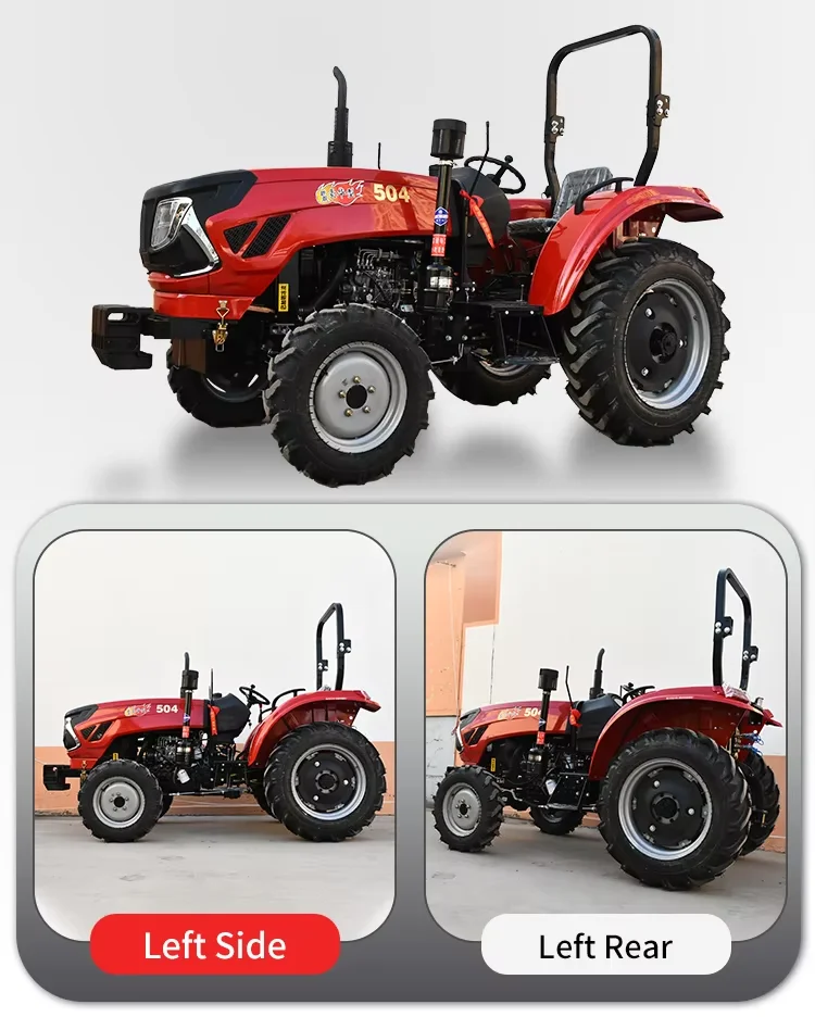 Farm Orchard 50HP4wd Tractor Hydraulic Steering for Agriculture