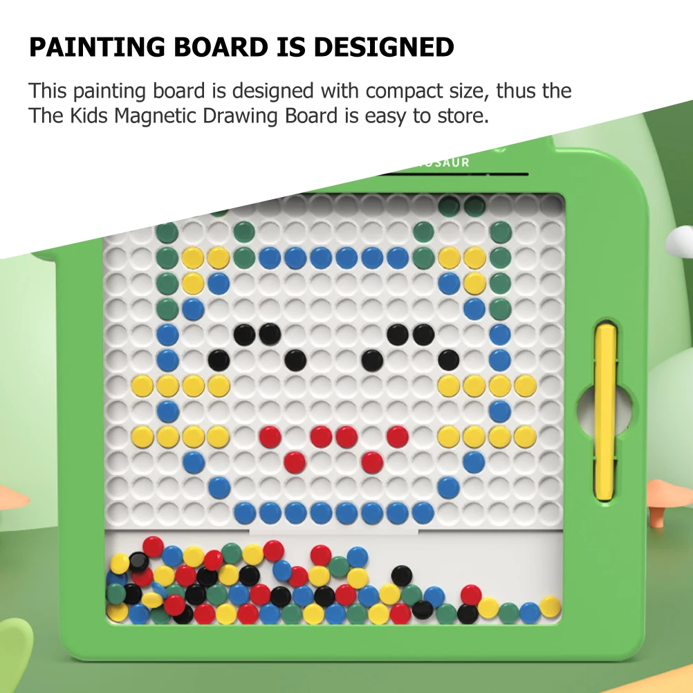 Magnetic Drawing Board for Kids Ages 3 5 Reusable Compact Size Beads Toys Magnetic Paint Board Educational Toy