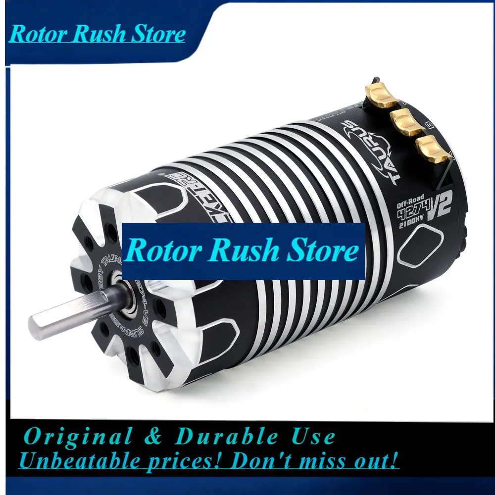 RoRuSROCKET-RC Sensored Brushless Motor 4274/4268 V2 Waterproof 5.0mm For 1/8 Wltoys HSP Traxxas Arrma RC Off-Road Buggy Racing