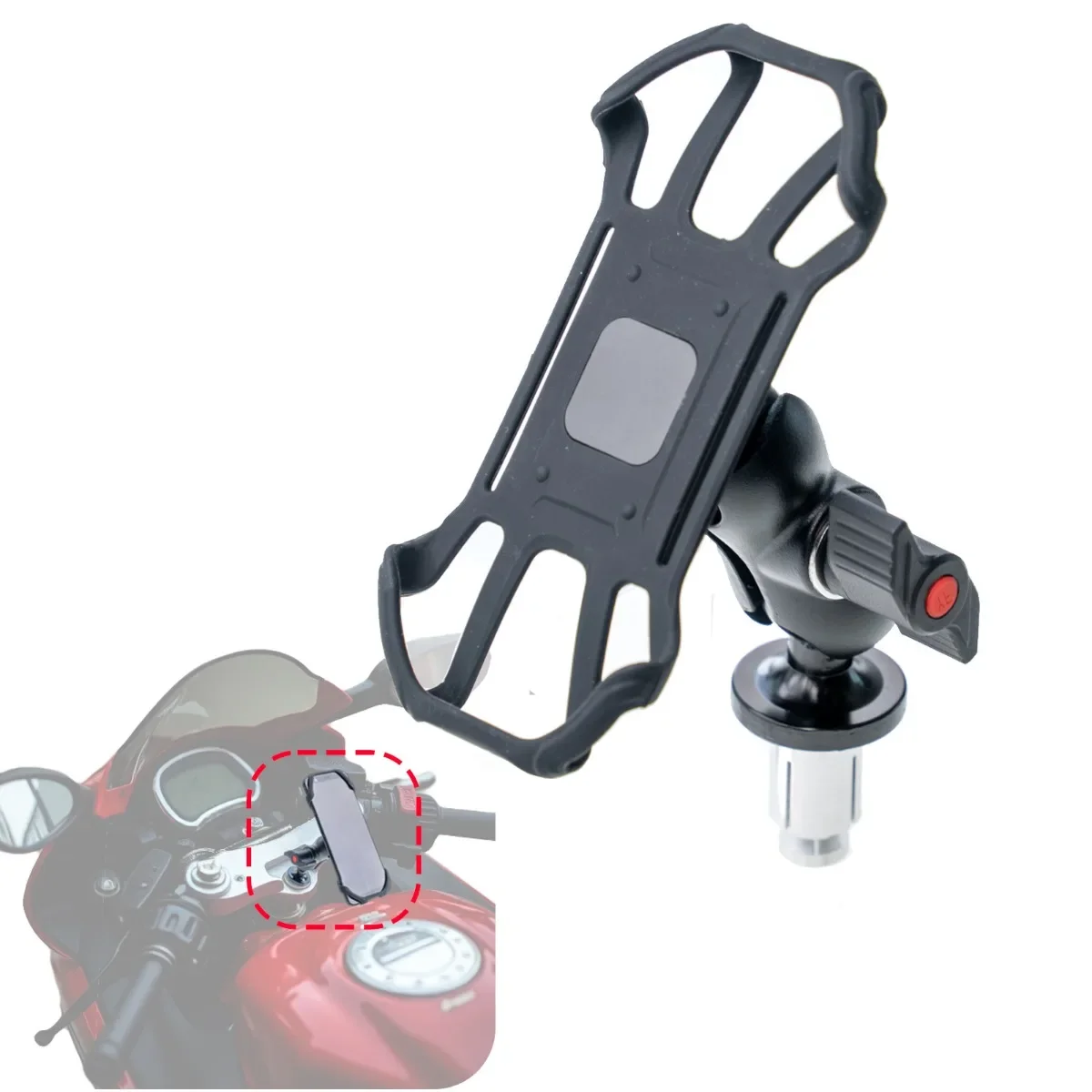 

GPS Mobile Phone Holder Mount Bracket Triple Tree Stem Yoke for suzuki hayabusa gsx 1300 r gsx1300r 1999 - 2024
