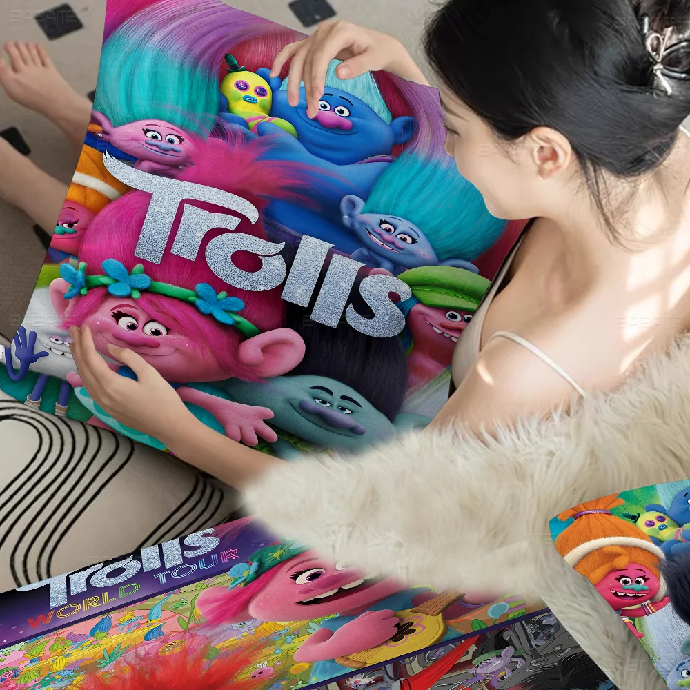 Trolls Band T-Together Cartoon Pillow Gift Home Office Decoration Pillow Bedroom Sofa Car Cushion CoverPillow Case