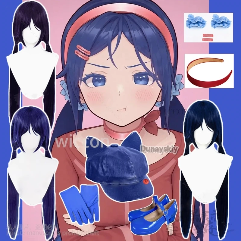 Anime Miside Cosplay Horror Galgame Mita Costume Мита 3 Styles Wigs Headwear Props Shoes Accessories For Halloween Girls