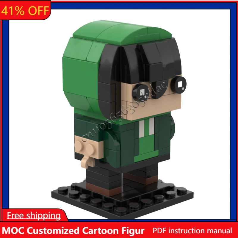 117 pièces MOC Série de figurines TV Vedal Brickheaded, Ensembles de modèles de blocs de construction, Jouet d'assemblage DIY en briques, Cadeaux pour enfants, Collection et présentation