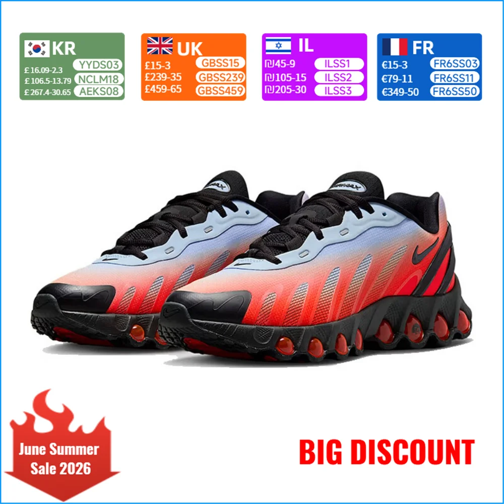 

Nike Air Max Dn8 Classic Versatile Running Shoes Unisex Style Red IH4119-401