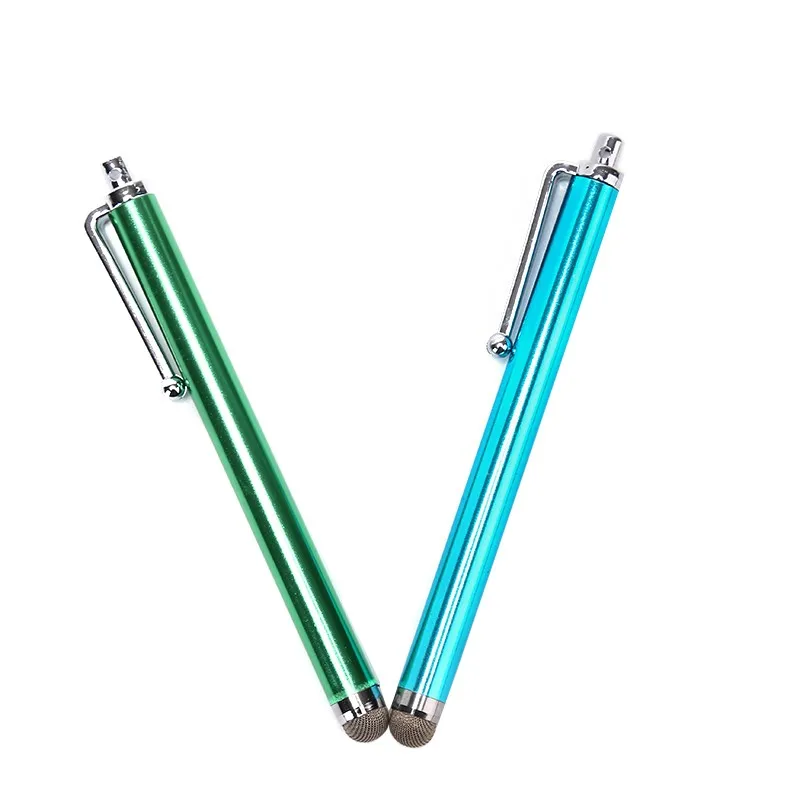 1PC Universal Mini Rubber Micro Fibre Stylus Mesh Fiber Tip Touch Screen Stylus Pen Para IPhone Para Samsung Smart Phone Tablet PC