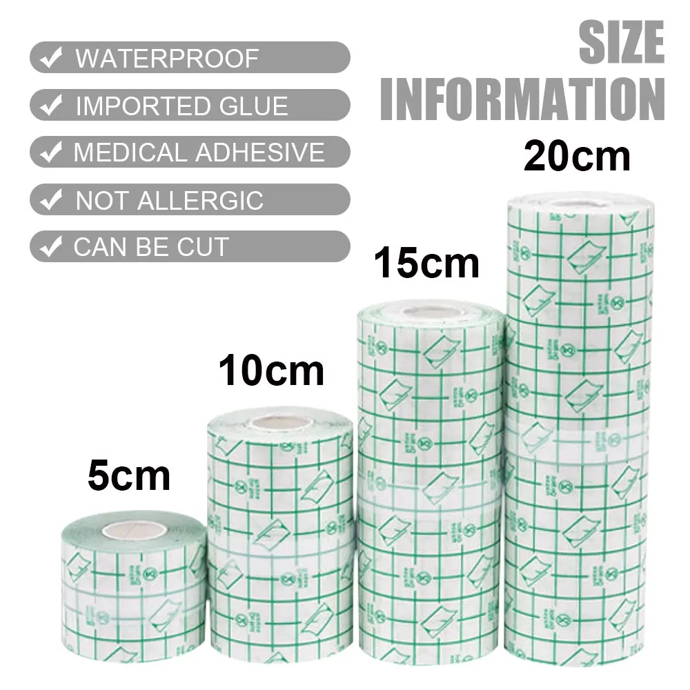 10/5/2M Tattoo Film Waterproof Tattoo Aftercare Bandage Roll Transparent Film Tattoo Healing Adhesive Bandages for Tattoo