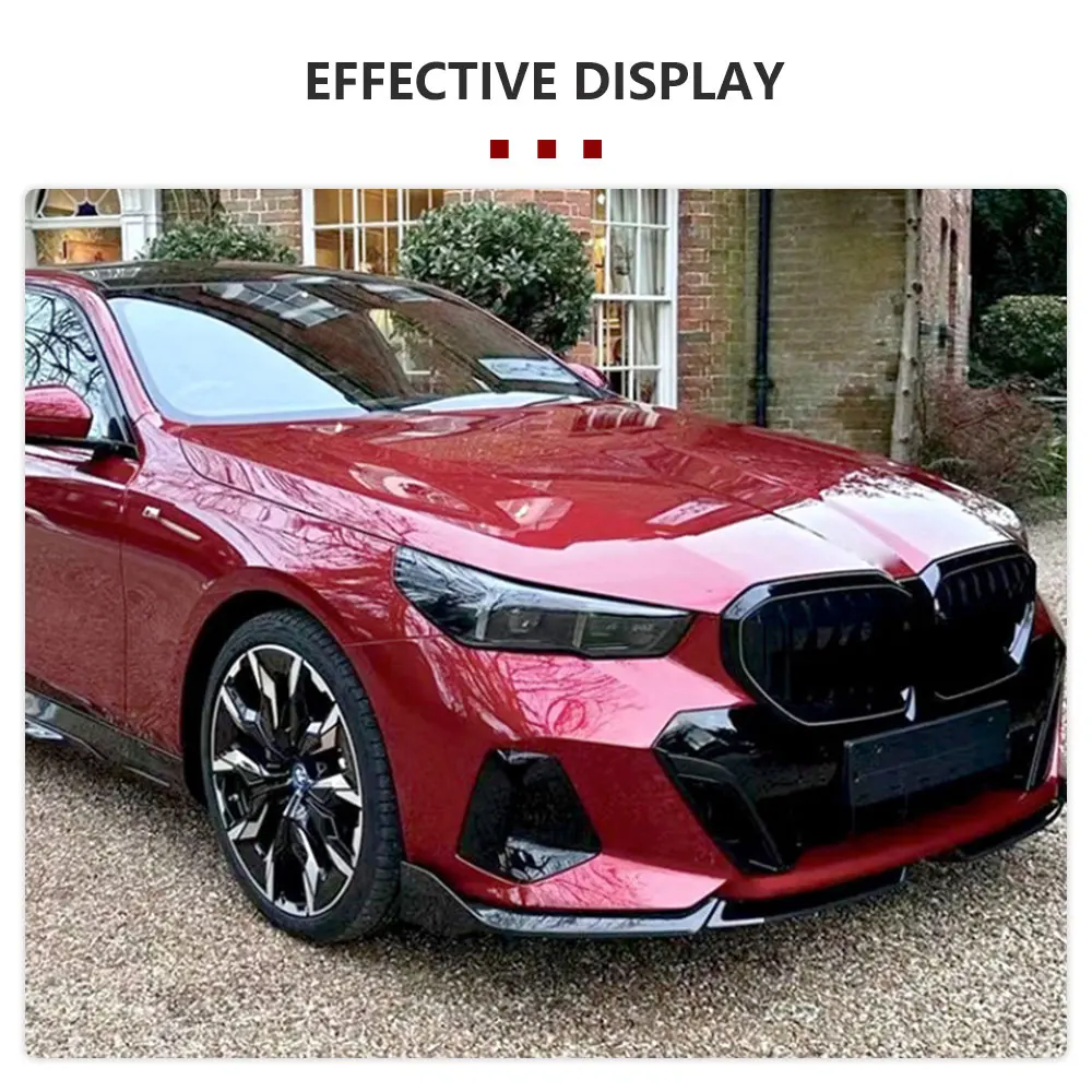 Dry Carbon Front Bumper Spoiler Lip For BMW 5 Series I5 G60 M Sport 2024 Car Front Lip Lower Splitter Body Protector Kit Guard