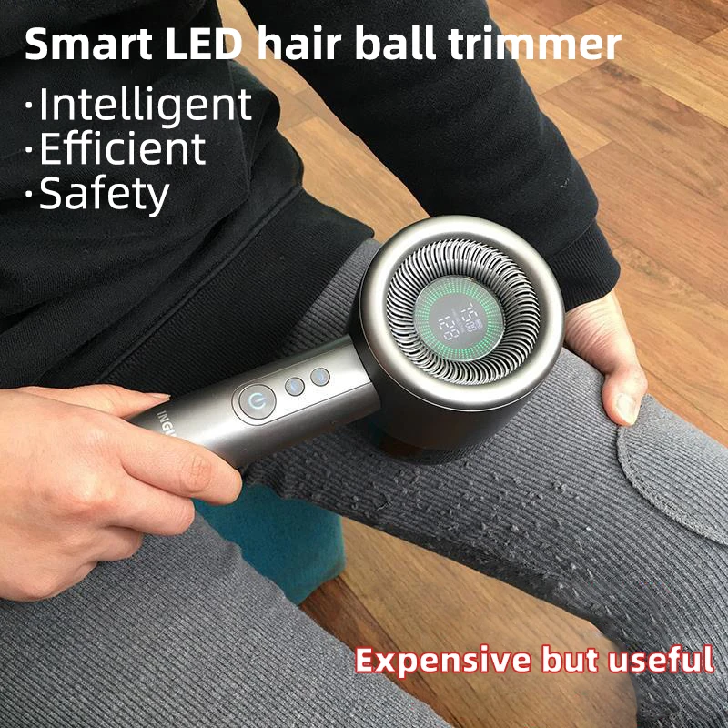 4000mAh Intelligent Lint Remover Spool Machine LCD 5-gear Pellet LED Lighting Hairball Trimmer Clothes Electric Lint Remover