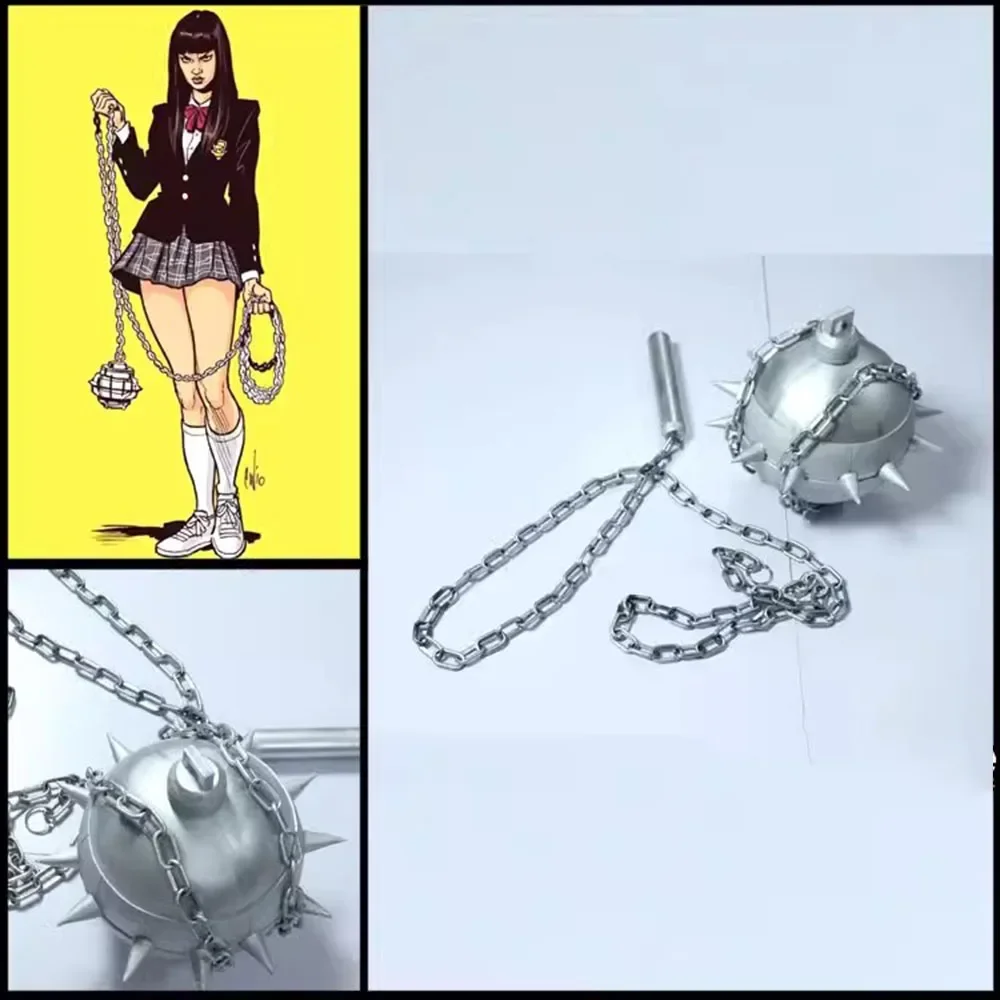 

Movie Bill Gogo Yubari Cosplay Weapon Props Meteor Hammer for Halloween Christmas Party Comic Show Birthday Custom Accessory