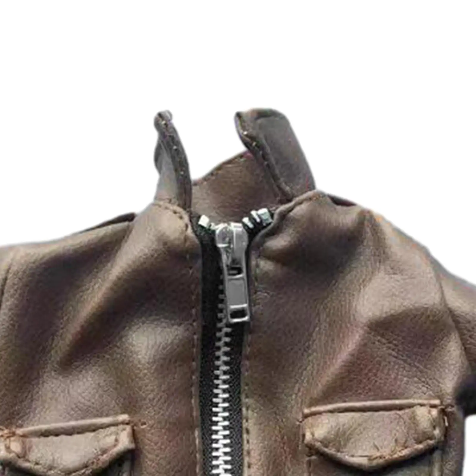 Handmade Action Figures Jaqueta para Adultos e Crianças, Escala 1/6, Jaqueta Acessórios, Roupas em Miniatura, 12 ", PU, Figura Masculina Brasão, Presentes