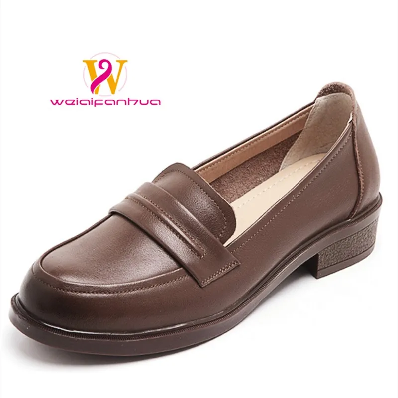 

Женские кожаные туфли LeFou 2026 года — Новые женские туфли на толстом каблуке — Женские туфли-кроссовки класса люкс для мам