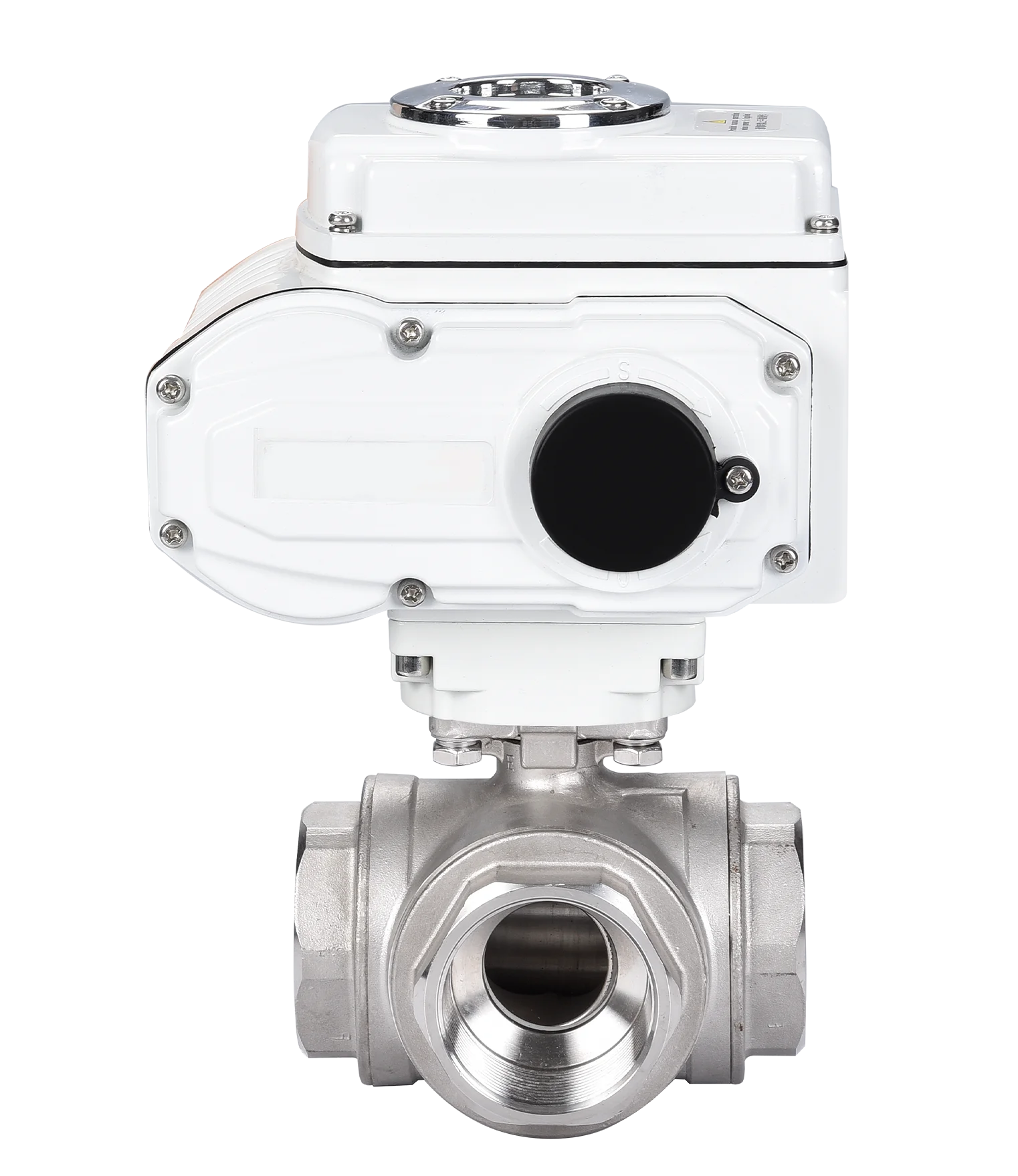 Electric 3 Way Ball Valve Stainless Steel 304 316 Female Thread L/T Port 24V 110V 220V Motorized Ball Valve For Water Oil Gas
