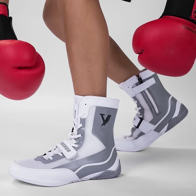 

Luxury Brand Men Wrestling Boots Top Quality Boxing Shoes for Mens Designer Gym Training Shoe Man Brand Boxing Sport Shoes