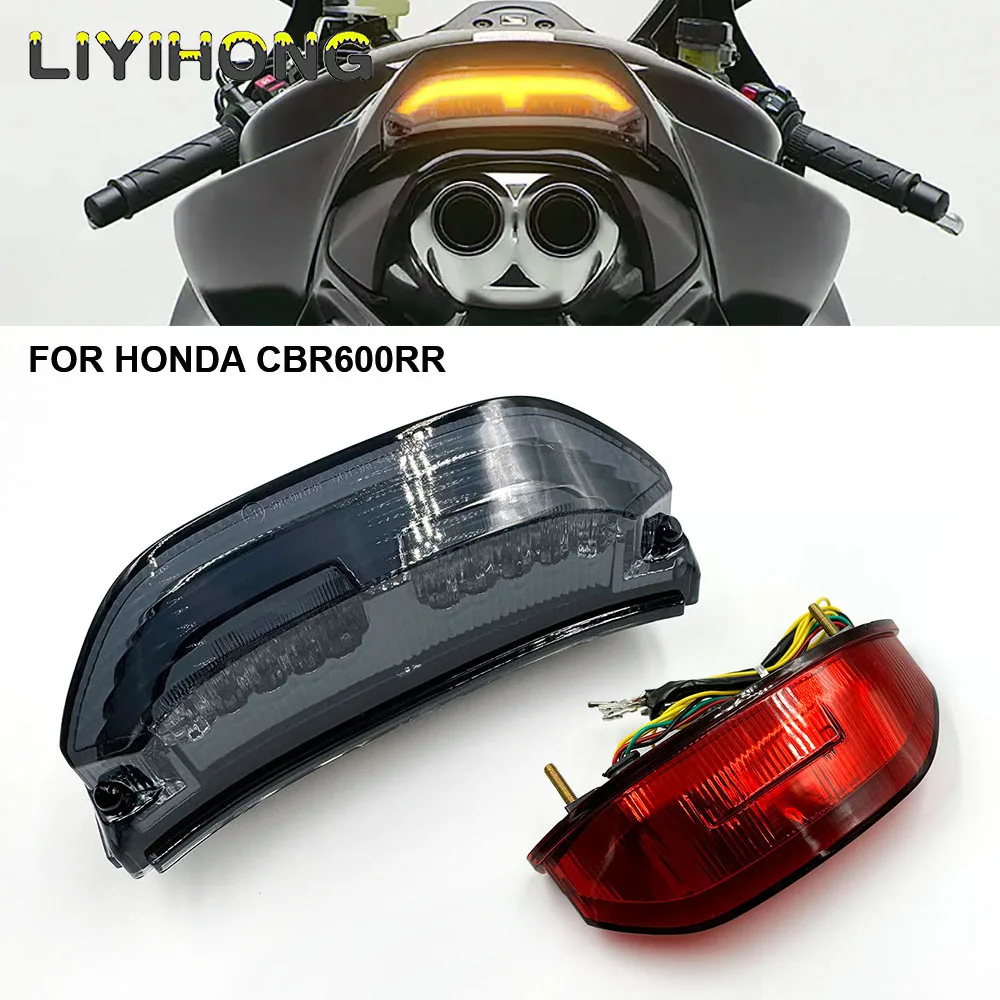 LED Turn Tail Light Motorcycle 12V Blinker Brake Lamp for Honda CBR 600rr 2013 2014 2015 2016 2017 2018 2019-2025 Stop Taillight