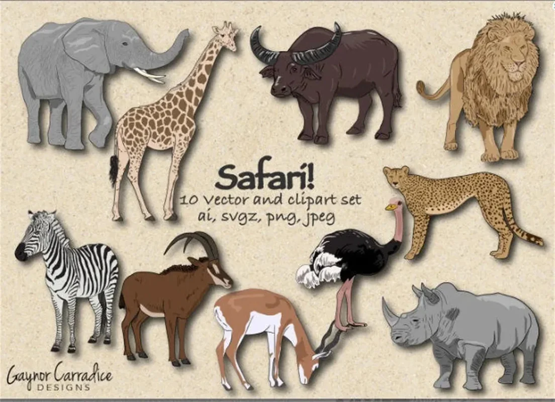 20PCS Custom Safari Party, Safari Birthday, Safari baby shower, Jungle party, Lion, Giraffe, Elephant, zebra, party favor bags