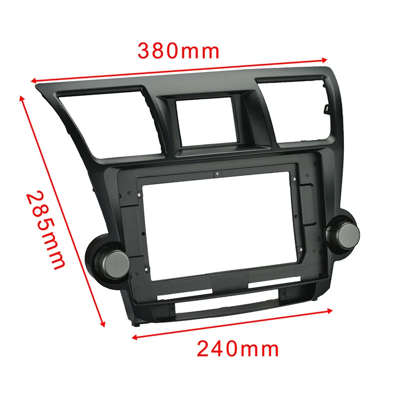 10.1 Inch 2din Car Fascia For TOYOTA Highlander 2008-2014 Fascia Audio Fitting Adaptor Dash Panel Frame Kits Car Radio DVD Frame