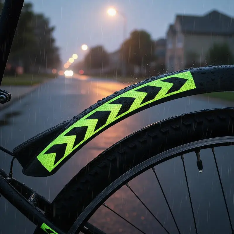 New Reflective Adhesive Tape Left Or Right Twill White-Red Strips Waterproof Safety Reflectors Sticker For Car