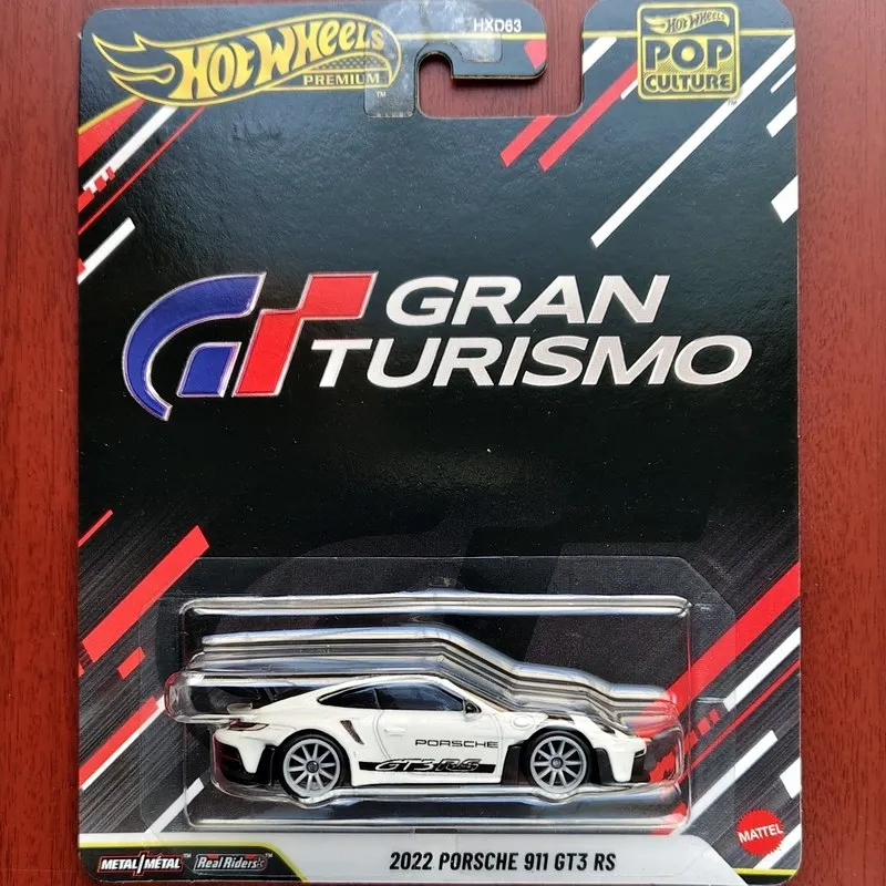 

New Hot Wheels Premium 2026 Pop Culture 2022 Car Model 911 Rs Gran Turismo 1:64 Diecast Car Model Collectible Vehicle Boys Toy