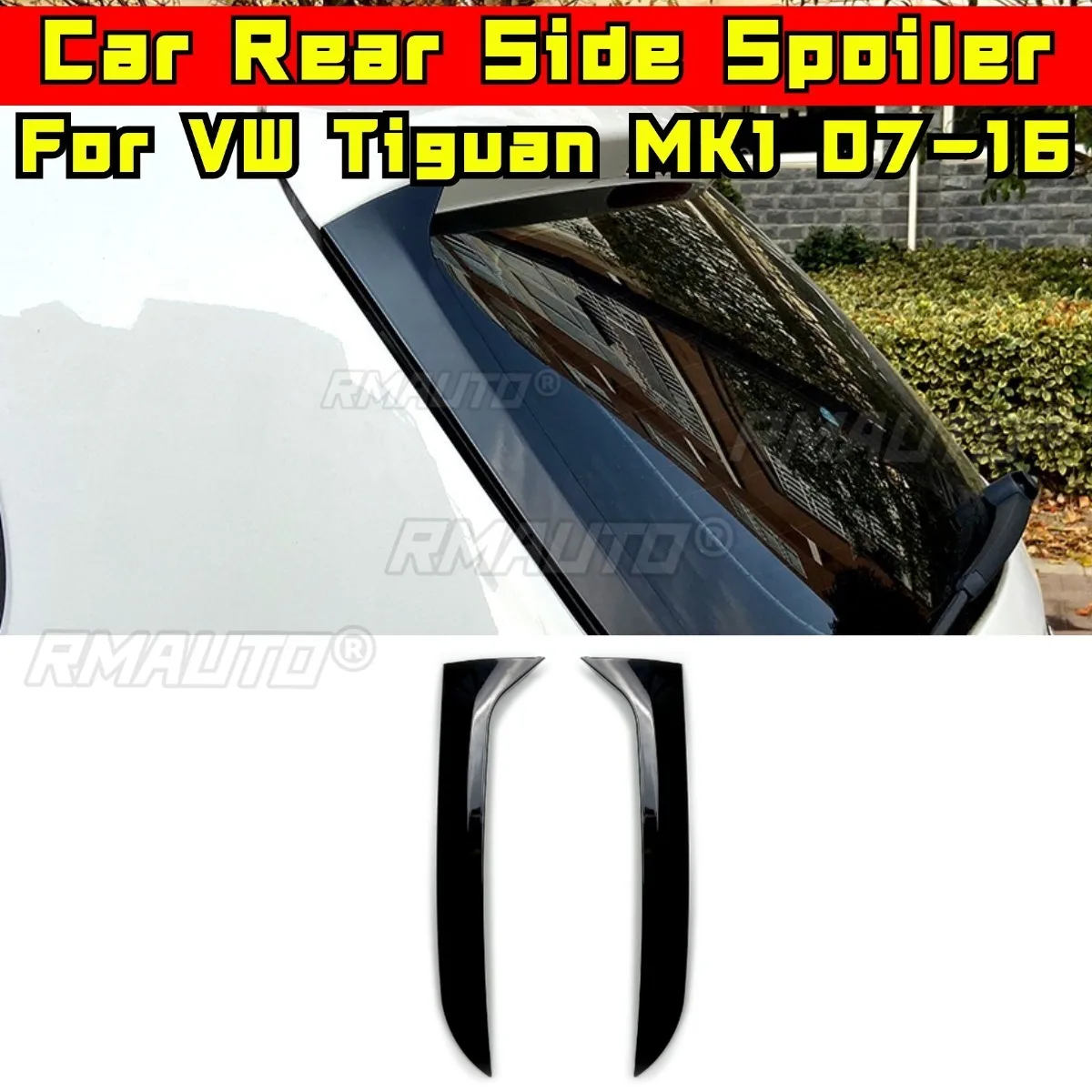 

Для Tiguan автомобильный задний боковой спойлер крыло автомобильные аксессуары для Volkswagen Tiguan MK1 2007-2016 автомобильный задний боковой спойлер крыло