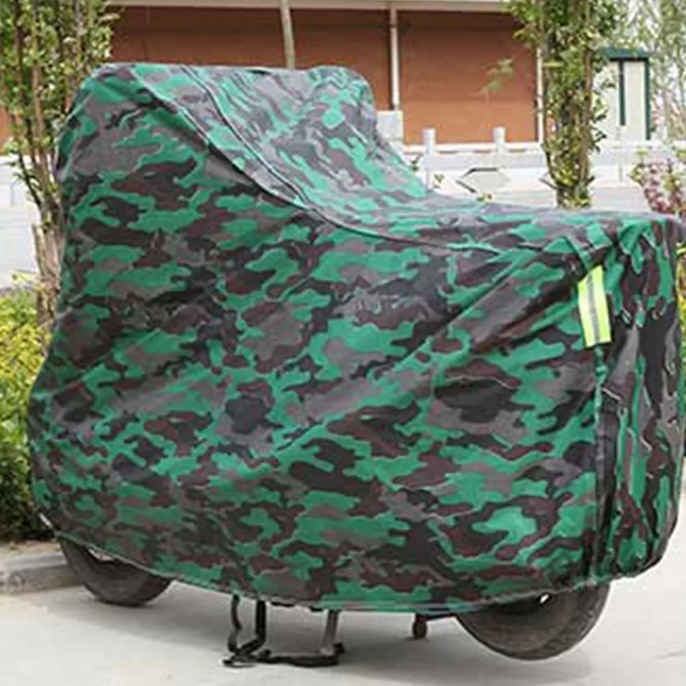 

Motorcycle Cover Green Camouflage Waterproof Windproof Rain Snow Protector For Bike Scooter Universal Fit Xl