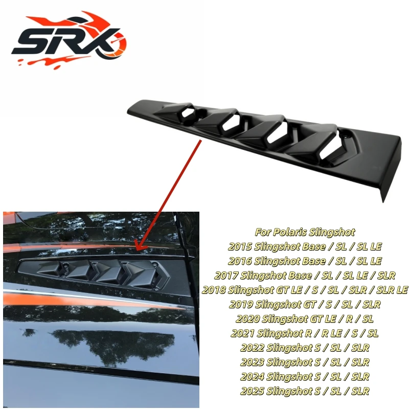 Carbon Fiber or Black Pattern Hood Panel For Polaris Slingshot 2015-2025 Exterior Accessories Center Hood Vent Cover