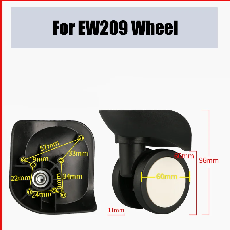 

Suitable for EW209 Suitcase Carrying Wheel Suitcase Replacement Accessories Replacement Universal Wheel Luggage Repair Pulley