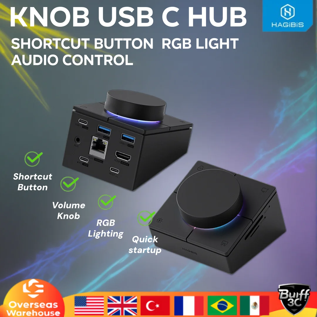 hagibis-knob-usb-c-hub-con-botones-de-acceso-directo-estacion-de-acoplamiento-tipo-c-controlador-de-escritorio-con-ajuste-de-volumen-25g-rgb-para-macbook