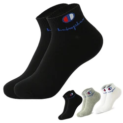 5 pares meias curtas homens meias de tornozelo de algodão respirável meias esportivas malha casual atlético verão fino corte curto socken ue 38-45